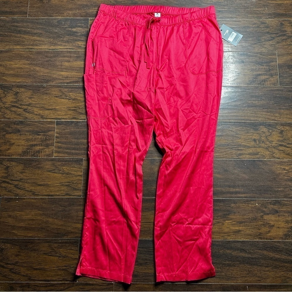 Maevn Red Pull On Scrub Pants